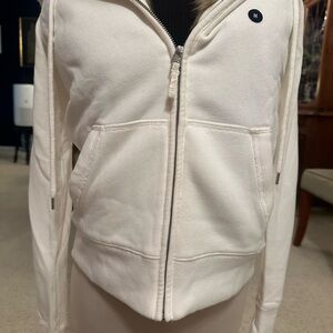 Women's White Zip-Up Jacket